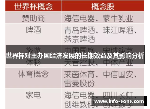 世界杯对主办国经济发展的长期效益及其影响分析