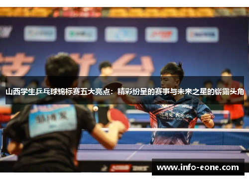 山西学生乒乓球锦标赛五大亮点：精彩纷呈的赛事与未来之星的崭露头角