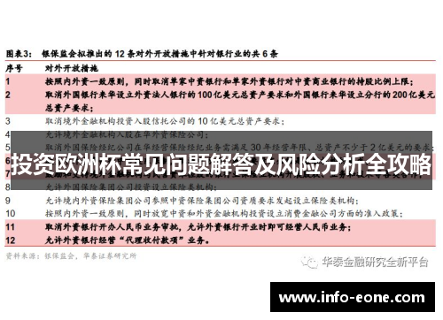 投资欧洲杯常见问题解答及风险分析全攻略